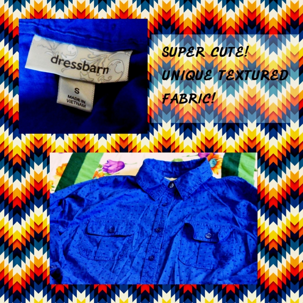 Very Blue Button Up!!